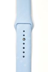 Samsung Galaxy Watch 5 40 / 44 mm Uyumlu Silikon Kordon Premium Spor Kayış Jel Silikon Spor Kordon Açık Mavi