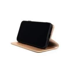 iPhone 13 Pro Kapaklı Cüzdan Kartlık Kılıf Çıkartılabilen Mıknatıslı Kapak Standlı Kılıf Gold