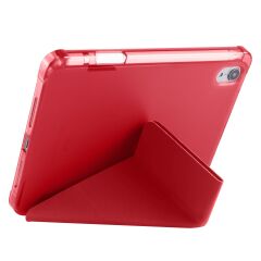 iPad Mini 7. Nesil 2024 Uyumlu Kapaklı Kılıf Kalem Bölmeli Tri Fold Standlı Uyku Modlu Akıllı Kapak