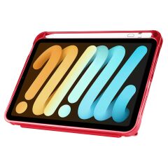 iPad Mini 7. Nesil 2024 Uyumlu Kapaklı Kılıf Kalem Bölmeli Tri Fold Standlı Uyku Modlu Akıllı Kapak