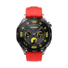 Huawei Watch 3 / Watch 3 Pro Uyumlu Yumuşak Silikon Kordon Spor Kayış Soft Jel Premium Silikon Kırmızı