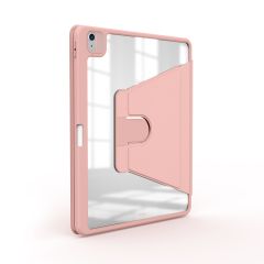 iPad Air 5. Nesil 2022 10.9'' M1 uyumlu Kılıf 360° Dönebilen Kalem Bölmeli Standlı Akıllı Kapak Pudra