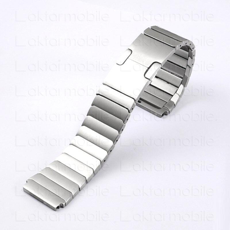 Huawei Watch GT 3 46 mm Uyumlu Metal Kordon Baklalı Model Paslanmaz Çelik Kayış Kelebek Toka