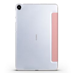Huawei MatePad SE 10.4 Kılıf Standlı Flip Smart Akıllı Kapak Uyku Modlu Tablet Kılıfı Rose Gold