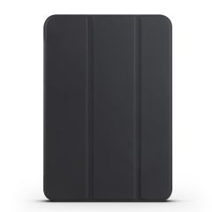 iPad Mini 7. Nesil 2024 Uyumlu Kapaklı Kılıf Standlı Flip Smart Akıllı Kapak Uyku Modlu Siyah