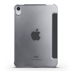 iPad Mini 7. Nesil 2024 Uyumlu Kapaklı Kılıf Standlı Flip Smart Akıllı Kapak Uyku Modlu Siyah
