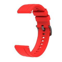 Huawei Watch GT 3 / GT3 Pro 46 mm Uyumlu Yumuşak Silikon Kordon Spor Kayış Soft Jel Premium Silikon Kırmızı