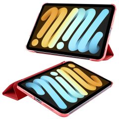 iPad Mini 7. Nesil 2024 Uyumlu Kapaklı Kılıf Standlı Flip Smart Akıllı Kapak Uyku Modlu Kırmızı