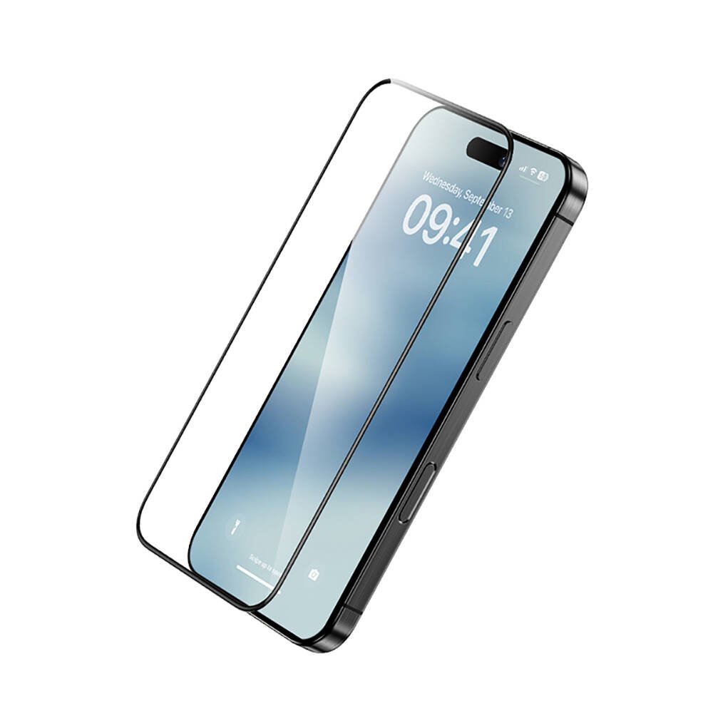 Apple iPhone 16 Pro Hidrofobik Ve Oleofobik Özellikli Benks Air Shield Ekran Koruyucu 10&prime;lu Paket Şeffaf