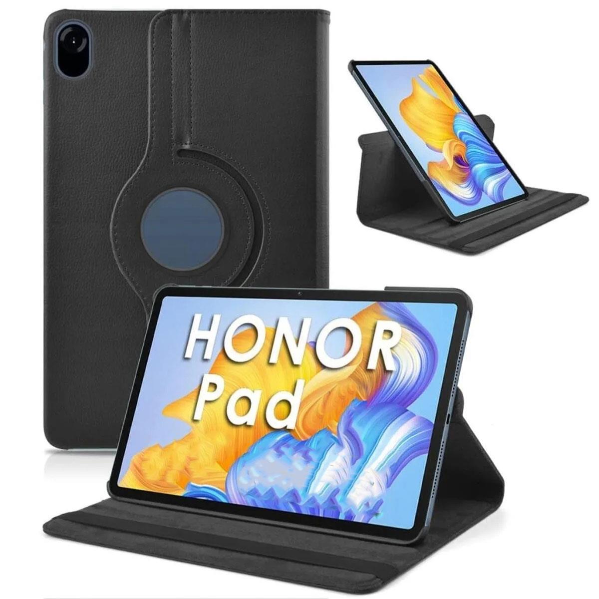 Honor Pad X8 Pro 11.5'' Kılıf 360° Dönebilen Standlı Kapaklı Tablet Kılıfı Smart Uyku Modlu Akıllı Siyah