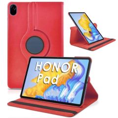 Honor Pad X9 11.5'' 2023 Kılıf 360° Dönebilen Standlı Kapaklı Tablet Kılıfı Smart Uyku Modlu Akıllı Kırmızı