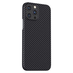 Apple iPhone 13 Pro Kılıf Magsafe Özellikli Karbon Fiber Benks Essential Kevlar Kapak Siyah