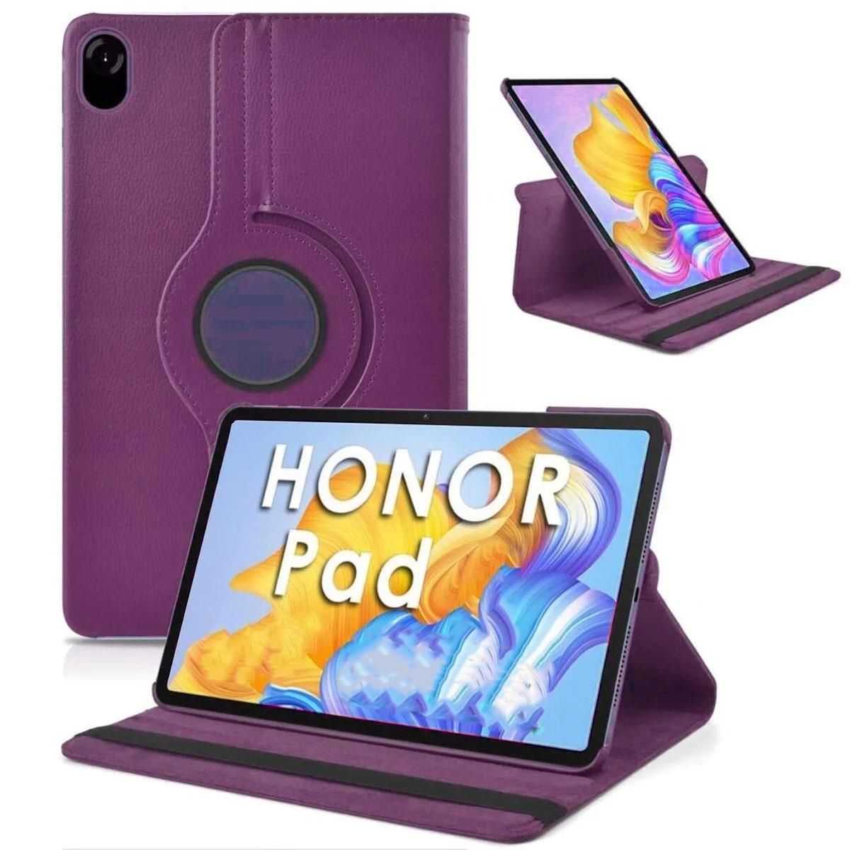 Honor Pad X9 11.5'' 2023 Kılıf 360° Dönebilen Standlı Kapaklı Tablet Kılıfı Smart Uyku Modlu Akıllı Mor