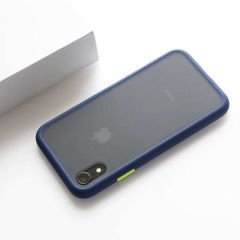 Apple iPhone XR 6.1 Kılıf Benks Magic Smooth Drop Resistance Kapak Mavi