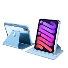 iPad Mini 7. Nesil 2024 Uyumlu Kılıf 360 Dönebilen Kalem Bölmeli Yatay Dikey Standlı Akıllı Kapak
