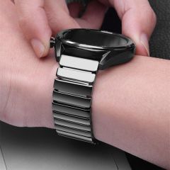 Huawei Watch GT 2 Pro Uyumlu Seramik Kordon Premium Seramik Kayış Siyah