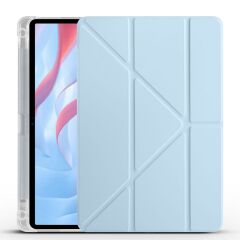 Honor Pad X8 Pro 11.5'' Uyumlu Kılıf Kalem Bölmeli Standlı Akıllı Uyku Modlu Kapaklı Tablet Kılıfı Kırmızı