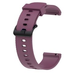 Samsung Galaxy Watch 5 40 / 44 mm Uyumlu Silikon Kordon Tırtıklı Tasarım Premium Spor Kayış Mor