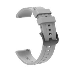 Huawei Watch 4 / Watch 4 Pro Uyumlu Yumuşak Silikon Kordon Spor Kayış Soft Jel Premium Silikon Gri