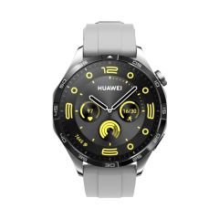 Huawei Watch 4 / Watch 4 Pro Uyumlu Yumuşak Silikon Kordon Spor Kayış Soft Jel Premium Silikon Gri
