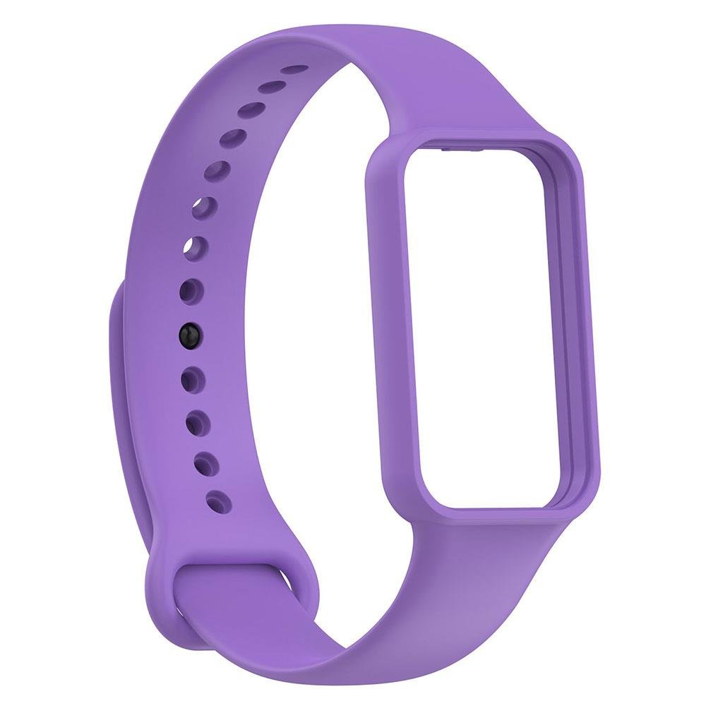 Xiaomi Redmi Smart Band 2 Silikon Kordon Premium Spor Kayış Tam Uyumlu Yumuşak Doku Mor