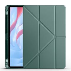 Honor Pad X8 Pro 11.5'' Uyumlu Kılıf Kalem Bölmeli Standlı Akıllı Uyku Modlu Kapaklı Tablet Kılıfı Koyu Yeşil