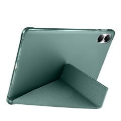 Honor Pad X8 Pro 11.5'' Uyumlu Kılıf Kalem Bölmeli Standlı Akıllı Uyku Modlu Kapaklı Tablet Kılıfı Koyu Yeşil
