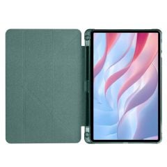 Honor Pad X8 Pro 11.5'' Uyumlu Kılıf Kalem Bölmeli Standlı Akıllı Uyku Modlu Kapaklı Tablet Kılıfı Koyu Yeşil
