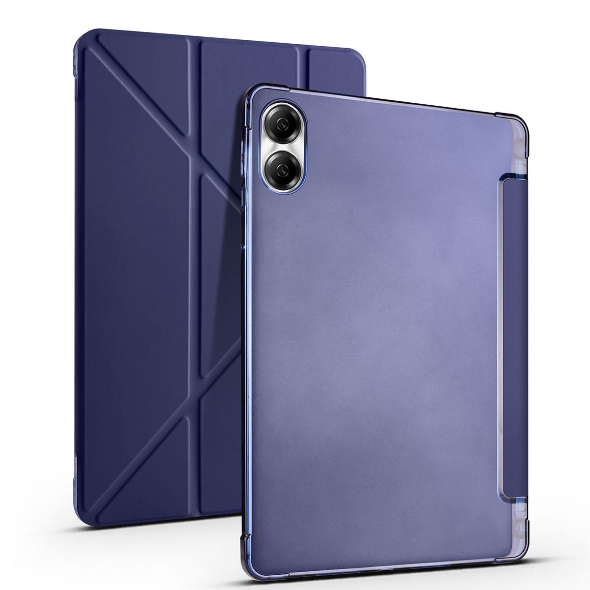 Honor Pad X8 Pro 11.5'' Uyumlu Kılıf Kalem Bölmeli Standlı Akıllı Uyku Modlu Kapaklı Tablet Kılıfı Lacivert
