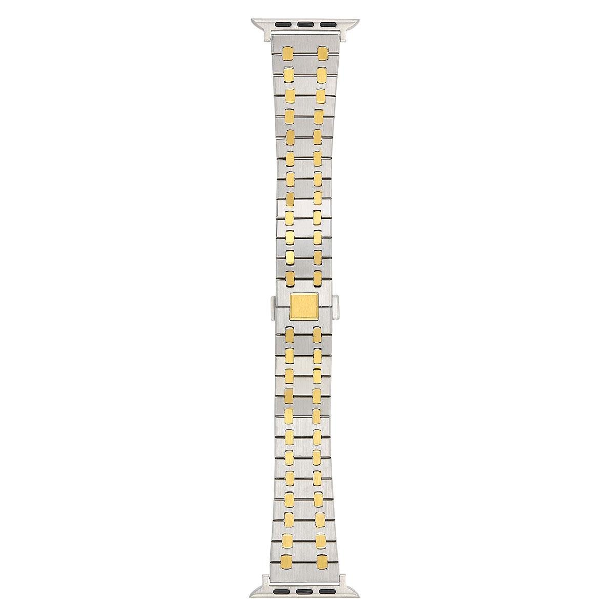 Apple Watch 6 SE 5 4 3 2 1 - 40 / 38 mm Uyumlu Metal Kordon Luxury Paslanmaz Çelik Kayış Gümüş - Gold
