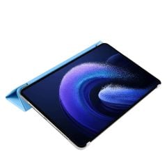 Xiaomi Pad 6 11'' 2023 Kılıf Standlı Flip Smart Akıllı Kapak Uyku Modlu Tablet Kılıfı Kapaklı Kılıf Mavi