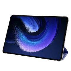 Xiaomi Pad 6 11'' 2023 Kılıf Standlı Flip Smart Akıllı Kapak Uyku Modlu Tablet Kılıfı Kapaklı Kılıf Lacivert