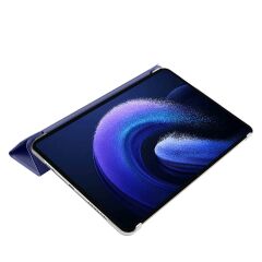 Xiaomi Pad 6 11'' 2023 Kılıf Standlı Flip Smart Akıllı Kapak Uyku Modlu Tablet Kılıfı Kapaklı Kılıf Lacivert