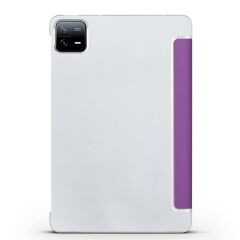 Xiaomi Pad 6 11'' 2023 Kılıf Standlı Flip Smart Akıllı Kapak Uyku Modlu Tablet Kılıfı Kapaklı Kılıf Mor