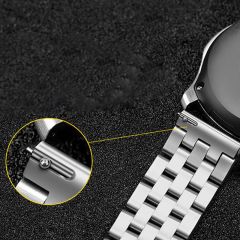 Amazfit GTR 3 / GTR 3 Pro Uyumlu Metal Kordon Paslanmaz Çelik Kayış Premium Gümüş