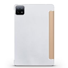 Xiaomi Pad 6 11'' 2023 Kılıf Standlı Flip Smart Akıllı Kapak Uyku Modlu Tablet Kılıfı Kapaklı Kılıf Gold