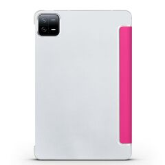 Xiaomi Pad 6 11'' 2023 Kılıf Standlı Flip Smart Akıllı Kapak Uyku Modlu Tablet Kılıfı Kapaklı Kılıf Pembe