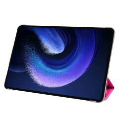 Xiaomi Pad 6 11'' 2023 Kılıf Standlı Flip Smart Akıllı Kapak Uyku Modlu Tablet Kılıfı Kapaklı Kılıf Pembe