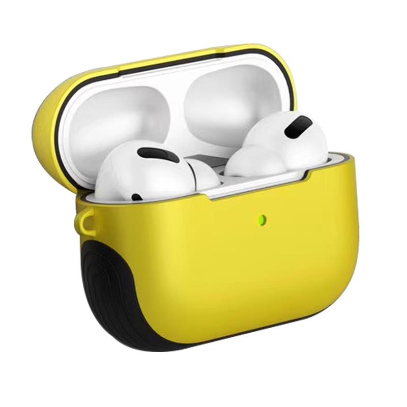 Airpods Pro Uyumlu Kılıf Anti-Shock Kulaklık Kılıfı Darbe Emici Tam Koruma Shockproof Sarı