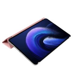 Xiaomi Pad 6 11'' 2023 Kılıf Standlı Flip Smart Akıllı Kapak Uyku Modlu Tablet Kılıfı Kapaklı Kılıf Rose Gold