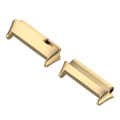 Redmi Watch 3 Active Uyumlu Metal Kordon Baklalı Model Paslanmaz Çelik Kayış Özel Pim Tasarımı Gold