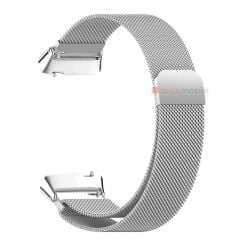 Redmi Watch 3 Active Uyumlu Mıknatıslı Hasır Metal Örgü Kordon Kayış Tam Uyumlu Özel Pim Tasarımı Gümüş