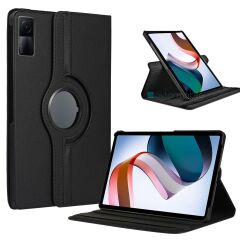 Redmi Pad Tablet 10.6'' uyumlu Kılıf Dönebilen Standlı Smart Kapaklı Tablet Kılıfı Siyah