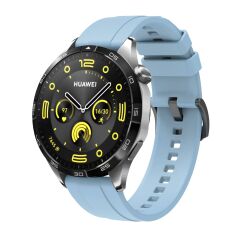 Honor Magic Watch / Watch 2 46 mm Uyumlu Yumuşak Silikon Kordon Spor Kayış Soft Jel Premium Silikon Açık Mavi