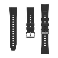 Honor Magic Watch / Watch 2 46 mm Uyumlu Yumuşak Silikon Kordon Spor Kayış Soft Jel Premium Silikon Siyah