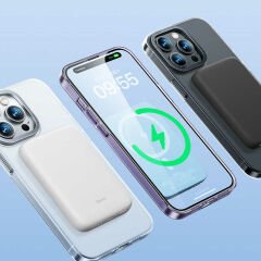 Apple iPhone 14 Pro Max Kılıf Wireless Şarj Destekli Benks Magnetik Haze Kapak