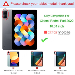 Redmi Pad Tablet 10.6'' 2022 uyumlu Ekran Koruyucu Nano Kırılmaz Esnek Ultra Üstün Koruma