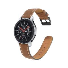 Amazfit GTR 2e 47 mm Uyumlu Deri Kordon Premium Dikişli Deri Kayış