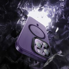 Apple iPhone 14 Pro Max Kılıf Magsafe Şarj Özellikli Benks Lucid Armor Kapak