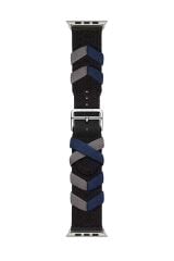 Apple Watch 6 5 4 3 2 1 SE 42 44 mm Uyumlu Kumaş Örgü Kordon Hermes Bridon Üç Boyutlu Tasarım Kayış